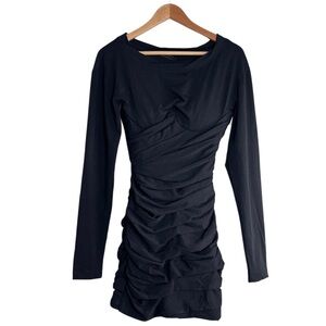Alexander Wang Sz XS Runched Corset Bodycon Cocktail Mini Dress